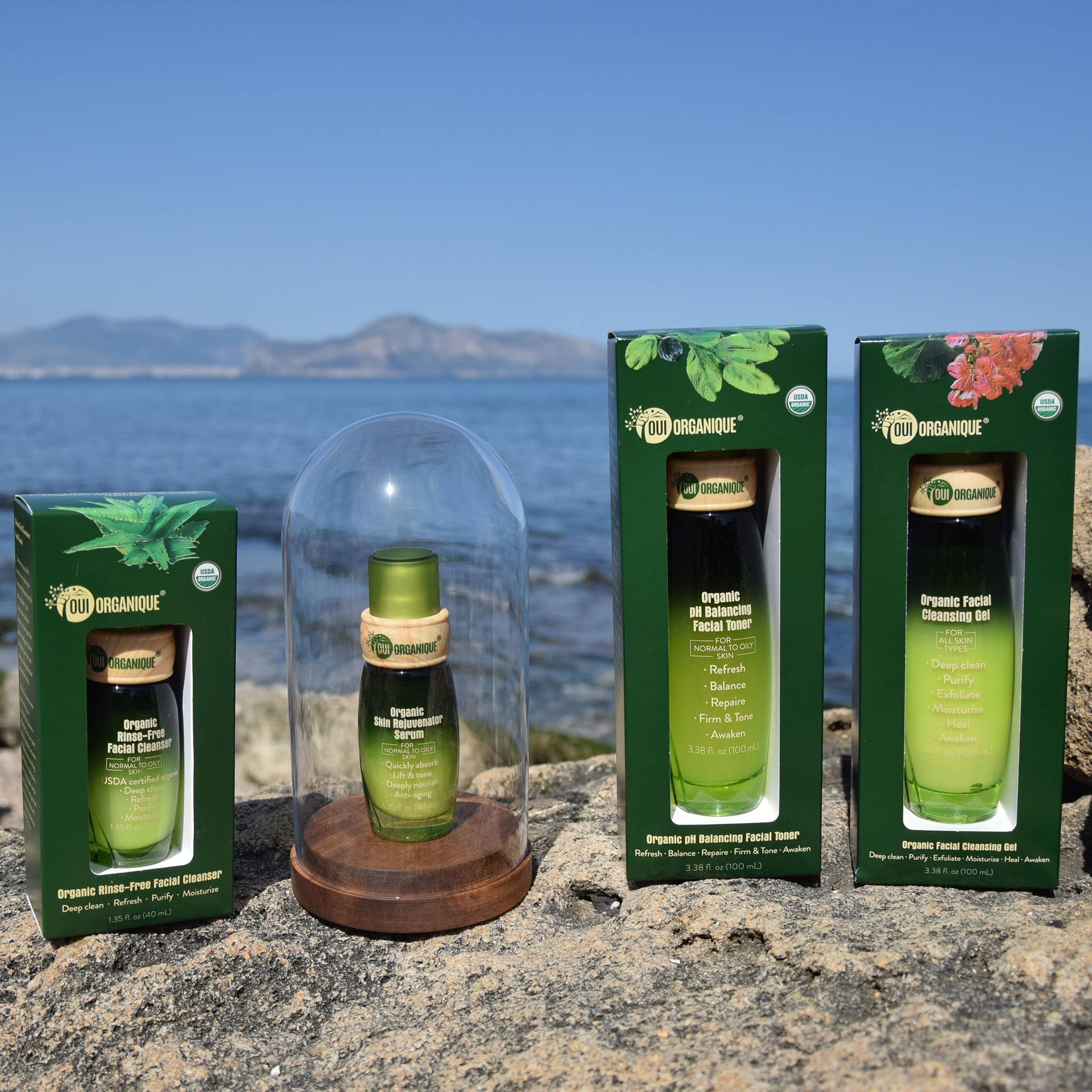 Organic Anti-Aging Sunscreen Skincare Set - Natural Moisturizer